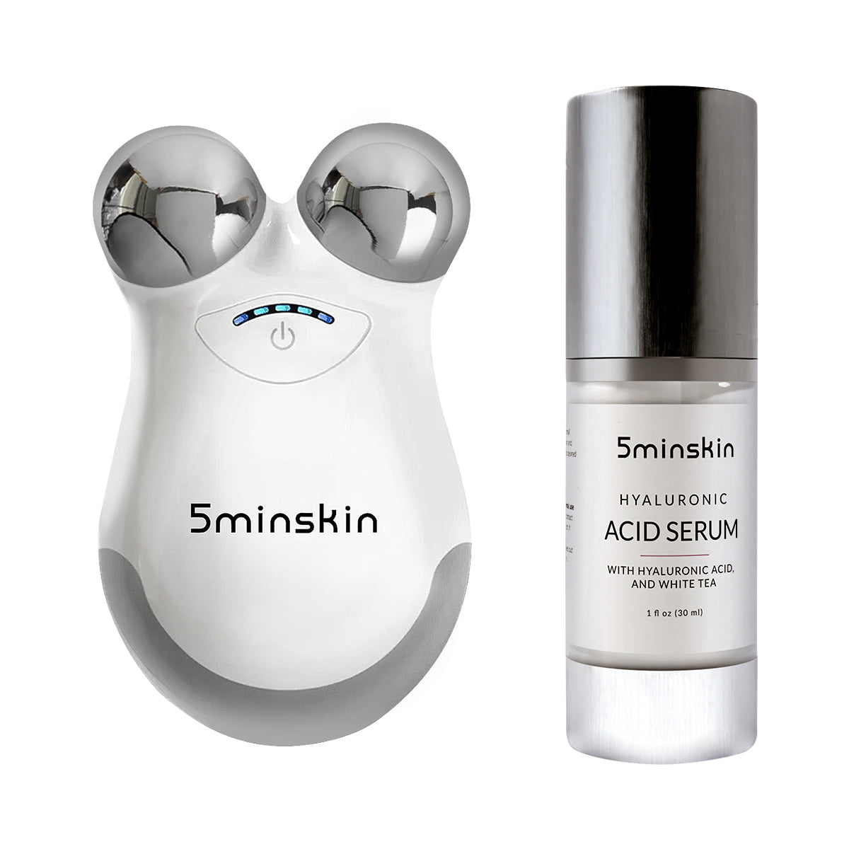 5MinSkin MikroSculpt + Hyaluronsäure Serum (30 Tage Vorrat)